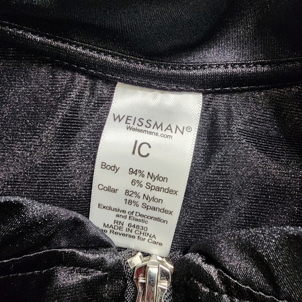 Weissman Satin Stripe Long Sleeve Jacket Size IC Style # 15547 - Picture 7 of 7